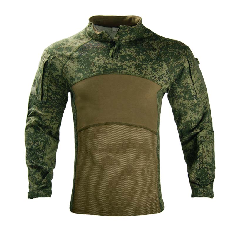 Hunting Outdoor Wear - Chemise tactique respirante camouflage pour hommes,