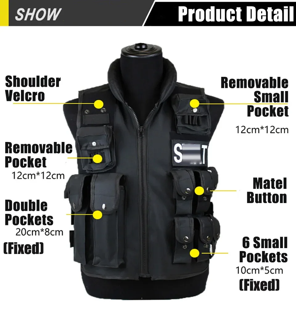 Hunting Outdoor Game - Gilet de chasse à poches multiples,