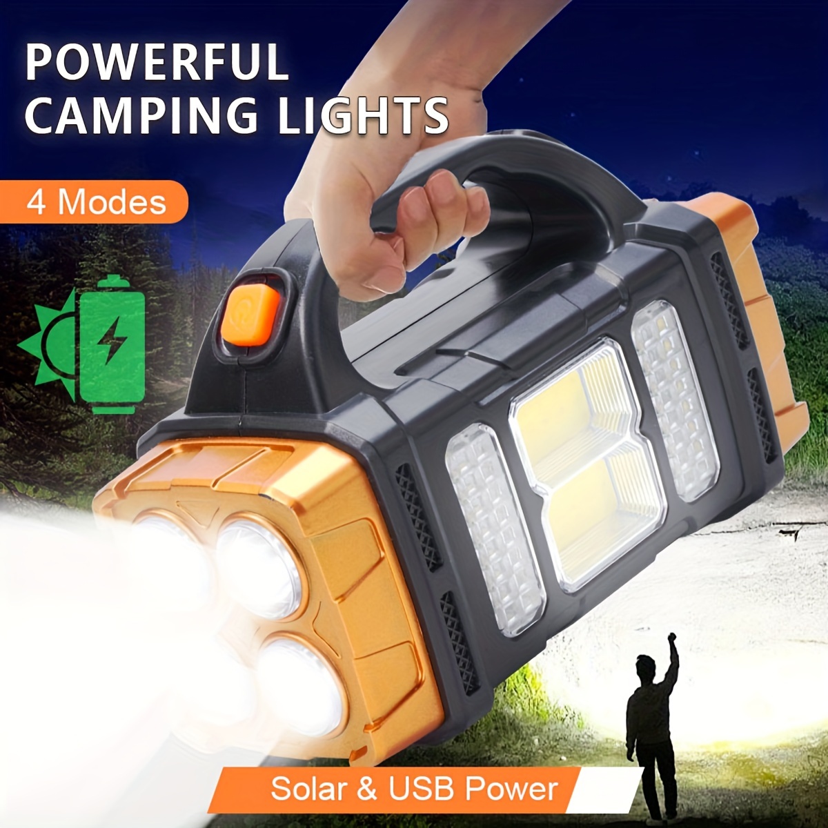 Outdoor Hunting Lights - Nouvelle lampe torche LED solaire rechargeable