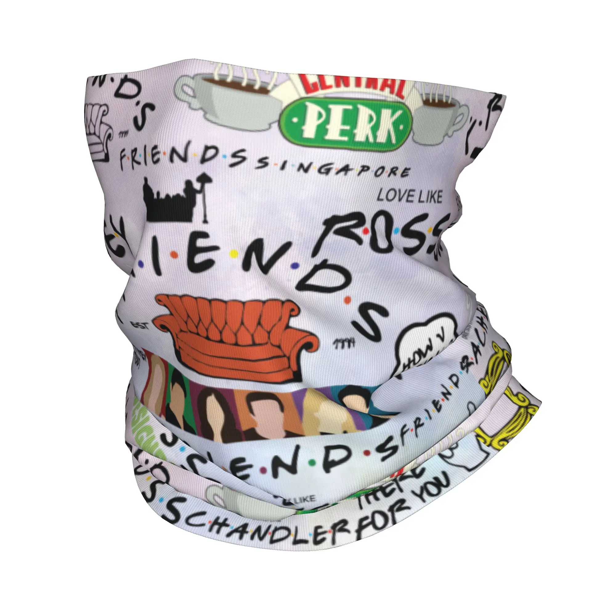 Outdoor Hunting Tv - Cache-cou Bandana Collage Funny Friends pour