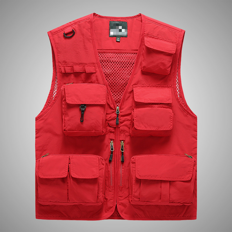 Hunting Outdoor Boys - Gilet utilitaire tactique d'été pour hommes,
