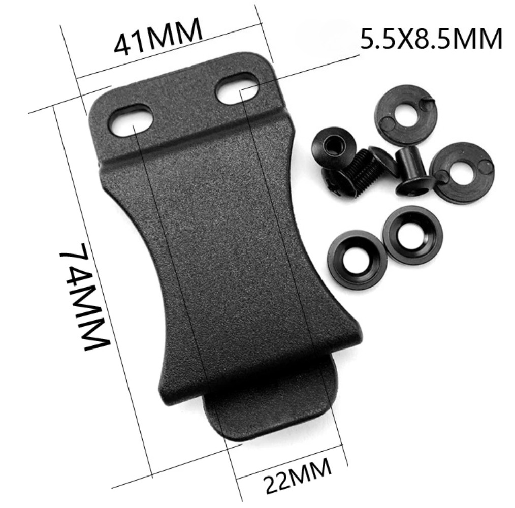 Outdoor Hunting Knife Set - Clip de ceinture en plastique Kydex
