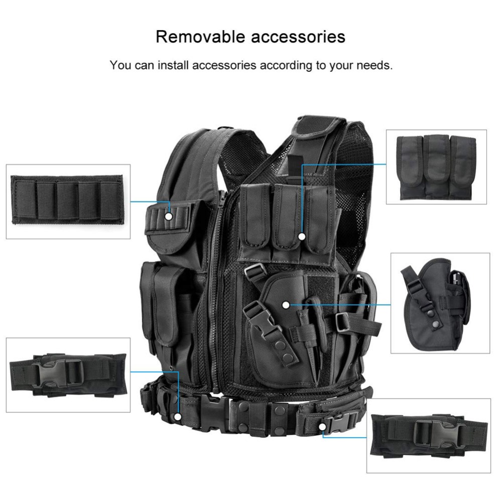 Gilet tactique Molle réglable, - Hunting Outdoor Game avis et prix