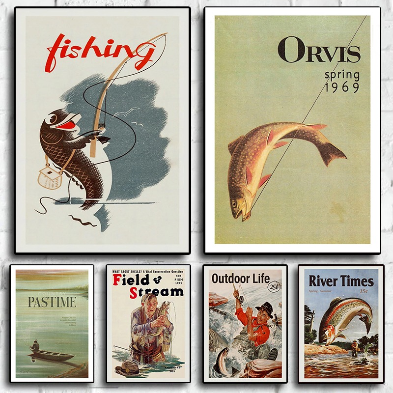 Toile de pêche à la mouche Vin - Outdoor Hunting Paintings avis et prix