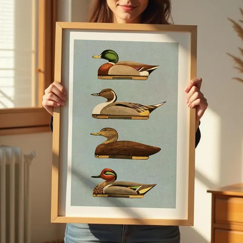 Impressions de canard rétro en - Outdoor Hunting Paintings avis et prix