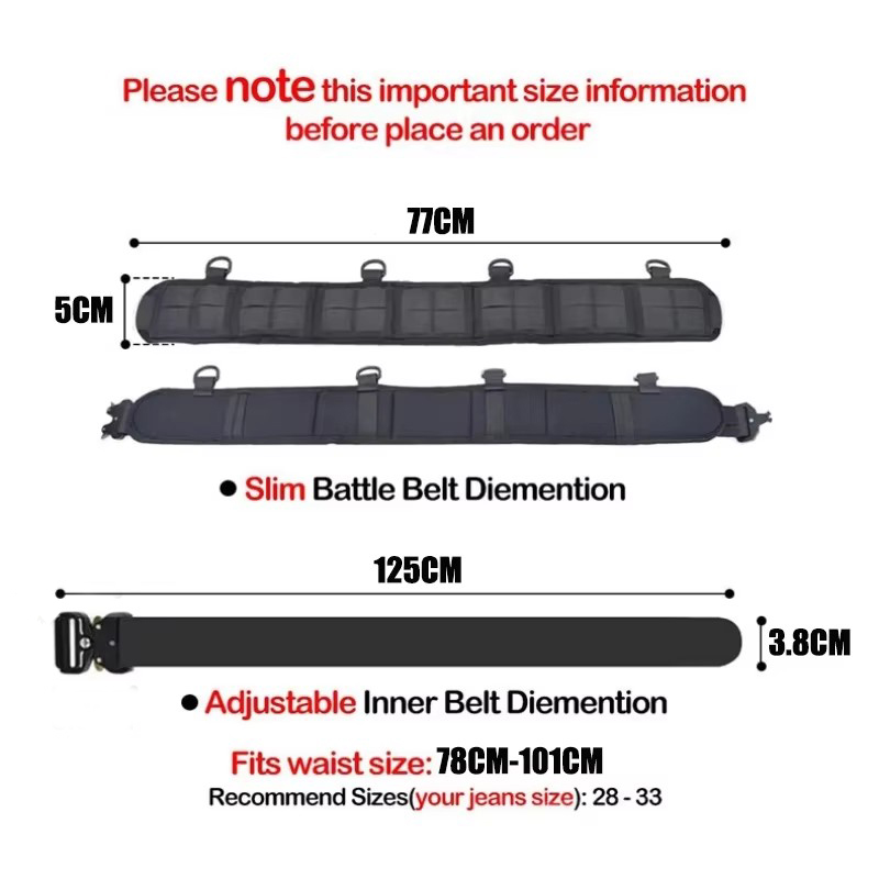 Ceinture tactique en Nylon à d - Hunting Outdoor Wear avis et prix