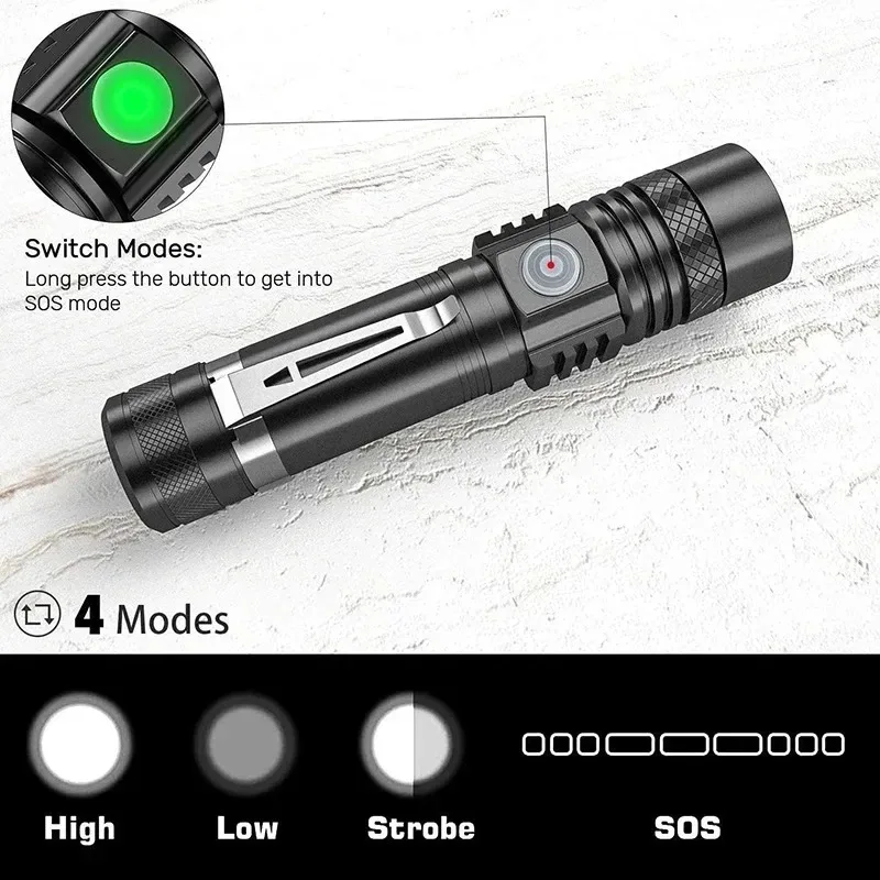 Lampe torche LED T6 rechargeab - Outdoor Hunting Lights avis et prix