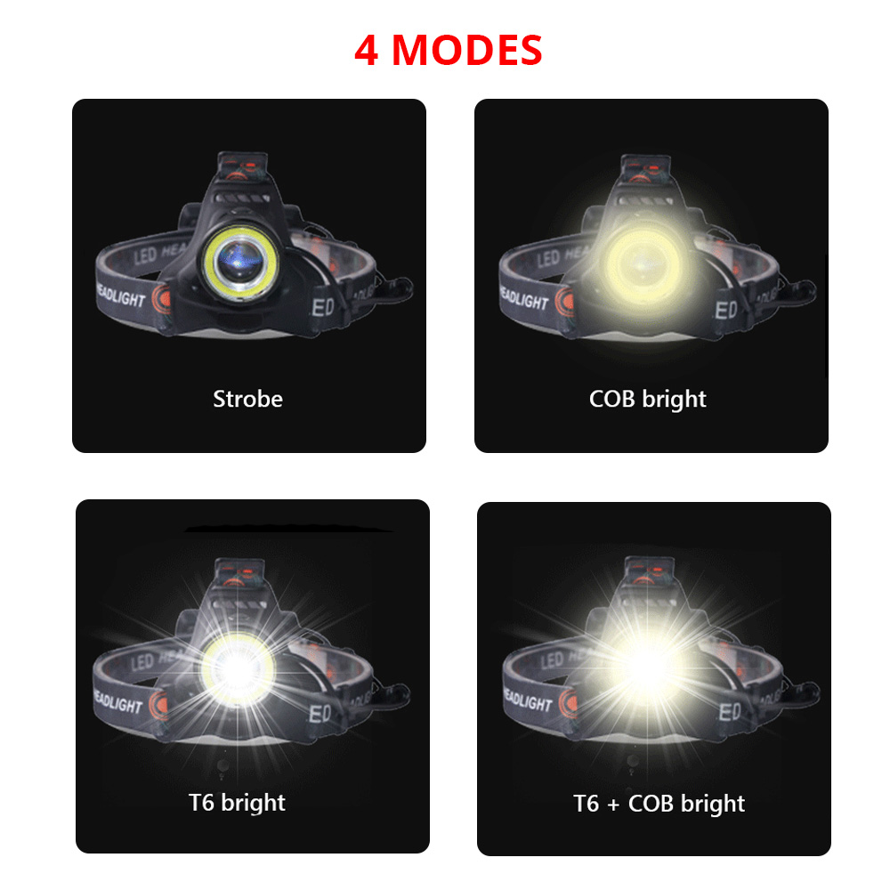 T6 Cob torche lampe de poche l - Outdoor Hunting Fishing Jobs avis et prix